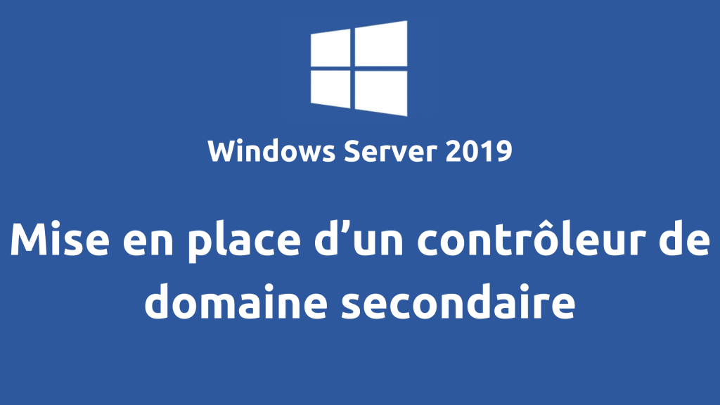 Bannière contrôleur de domaine secondaire